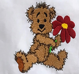 Teddy With Flower